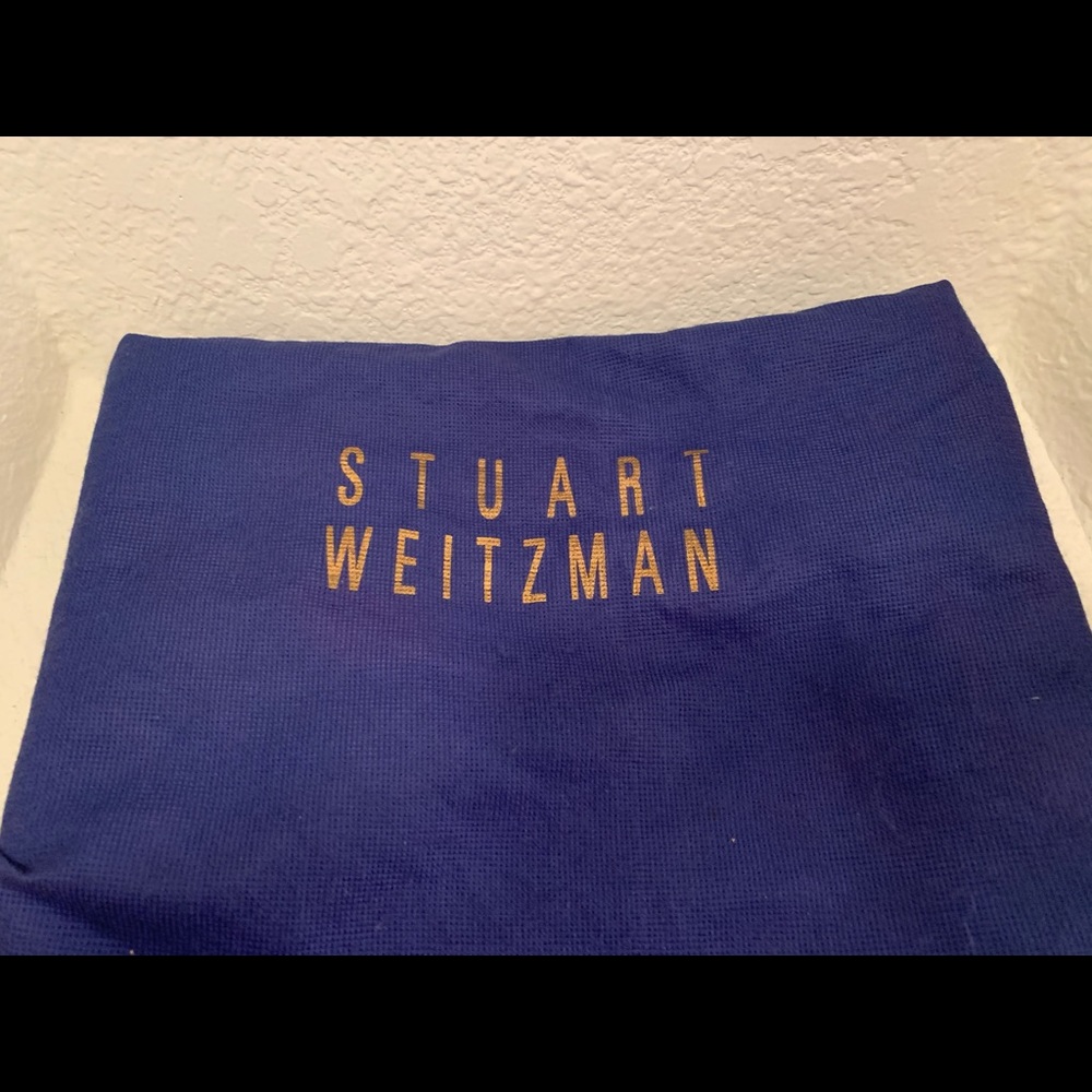 Stuart Weitzman Navy Blue/White Tuxedo Pump & Bag